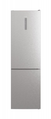 Candy | Refrigerator | CCE7T620EX | Energy efficiency class E | Free standing | Combi | Height 200 cm | No Frost system | Fridge net capacity 258 L | Freezer net capacity 119 L | Display | 37 dB | Silver