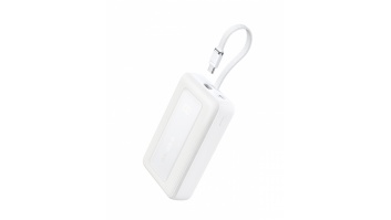 Anker | Power Bank with Built-In USB-C Cable | A1689031 | 20000 mAh | 30W Output | White