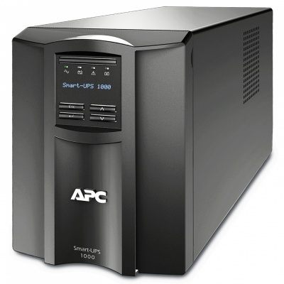 APC Smart-UPS, Line Interactive, 1000VA, Tower, 230V, 8x IEC C13 outlets, SmartConnect Port+SmartSlot, AVR, LCD, Black | Schneider Electric
