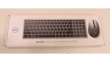 SALE OUT.  | Dell | Keyboard and Mouse | KM7120W | Wireless | 2.4 GHz, Bluetooth 5.0 | Batteries included | US | REFURBISHED | Bluetooth | Titan Gray | Numeric keypad | Wireless connection