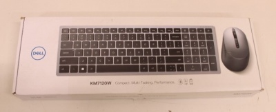 SALE OUT.  | Dell | Keyboard and Mouse | KM7120W | Wireless | 2.4 GHz, Bluetooth 5.0 | Batteries included | US | REFURBISHED | Bluetooth | Titan Gray | Numeric keypad | Wireless connection