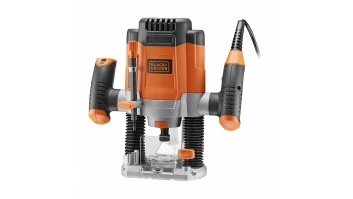 Black&Decker KW1200EKA-QS 1200W 6.35mm Plunge Router + 6 Bits