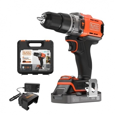 Stanley BCD383D1XK-QW 18V 1 BATTERY HAMMER DRILL KITBOX 1 AM