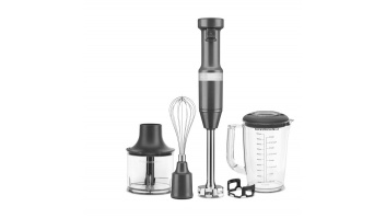 KitchenAid Hand blender with accessories | 5KHBV83EDG | Hand Blender | 180 W | Number of speeds Variable | Charcoal Grey