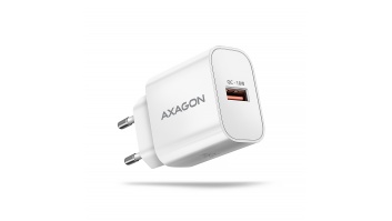 AXAGON ACU-QC18W Wall charger 18W, 1x port USB-A, QC3.0/AFC/Apple, white