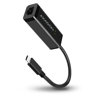 AXAGON ADE-SRC USB-C 3.2 Gen 1 - Gigabit Ethernet adapter, auto install, BLACK