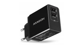 AXAGON ACU-DS16 Wall Charger, 2x 5V-2.2A + 1A, 16W, Black