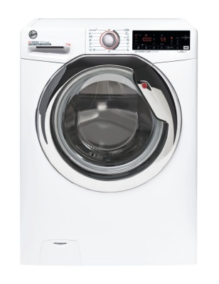 Hoover | Washing Machine | H3WS437TAMCE/1-S | Energy efficiency class A | Front loading | Washing capacity 7 kg | 1300 RPM | Depth 45 cm | Width 60 cm | Display | LCD | Steam function | Near Field Communication (NFC) | White
