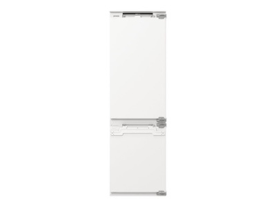 Gorenje Ledusskapis/saldētava | NRKI517E42 | Iebūvēts | 117,2 cm | Apakšējā saldētava | Ledusskapja neto tilpums 176 litri | Saldētavas neto tilpums 76 litri | Automātiskā atkausēšana | E klase | Balts