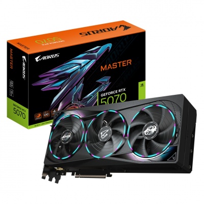 Gigabaitu AORUS GeForce RTX 5070 MASTER 12G | NVIDIA GeForce RTX 5070 | 12 GB