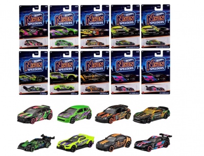 Mattel | Neon speeder, HLH72 | Multicoloured | Metal/Plastic