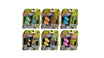 Mattel | Hot Wheels HW Skate Neon Bones TH Fingerboard with Shoes, HPG21 | Multicoloured