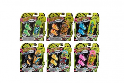 Mattel | Hot Wheels HW Skate Neon Bones TH Fingerboard with Shoes, HPG21 | Multicoloured