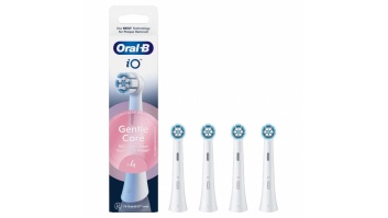 Oral-B Replaceable toothbrush heads | iO Gentle Care | Heads | For adults | Number of brush heads included 4 | Number of teeth brushing modes Does not apply | White