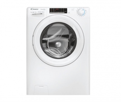 Candy veļas mašīna | CO 4104TWM/1-S | Energoefektivitātes klase A | Priekšējā iekraušana | Mazgāšanas jauda 10 kg | 1400 RPM | Dziļums 58 cm | Platums 60 cm | 4 ciparu displejs | Balts
