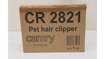 SALE OUT. Camry CR 2821 Hair clipper for pets, Titanium head with ceramic blade, 4 comb attachments: 3, 6, 9, 12 mm - WITHOUT N12 NOOZLE | Camry | CR 2821 | Hair clipper for pets