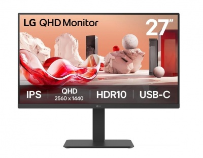 LCD Monitor|LG|27BA65QB-B|27"|Panel IPS|2560x1440|16:9|100Hz|Matte|5 ms|Speakers|Swivel|Pivot|Height adjustable|Tilt|Colour Black|27BA65QB-B