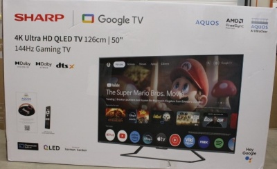 Sharp | 50GR8265E | 50" | Smart TV | Google TV | 4K Ultra HD | USED