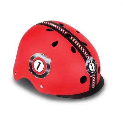 Globber Helmet Elite Lights, XS/S (48-53cm), Red, 507-102 | Globber
