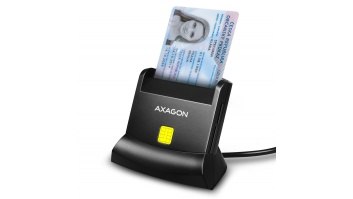 AXAGON CRE-SM2 USB-A Smart card & SD/microSD/SIM card StandReader, 1.3m