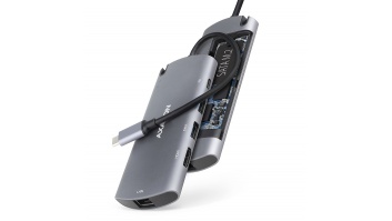 AXAGON HMC-6M2 USB 3.2 Gen 1 hub, 2x USB-A, HDMI, RJ-45, SATA M.2