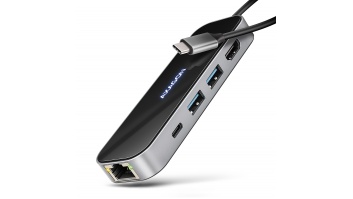 AXAGON HMC-6GLN USB 5Gbps hub, 2x USB-A, USB-C, HDMI 4k/60Hz, RJ-45