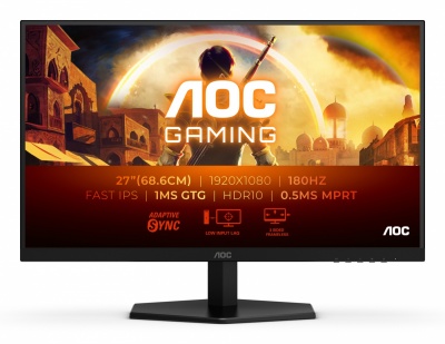 AOC 27G42E | 27 " | IPS | FHD | 16:9 | 180 Hz | 1 ms | 1920 x 1080 pixels | 300 cd/m² | HDMI ports quantity 1 | Black