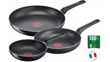 TEFAL | Simple Cook Set of 3 | B5569153 | Frying | Diameter 20 / 24 / 28 cm | Not suitable for induction hob | Fixed handle