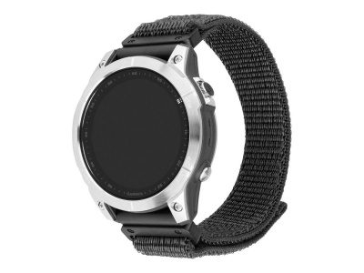 Fixed | Sporty Strap for Garmin QuickFit 26mm | 160-210 | Dark gray | Nylon