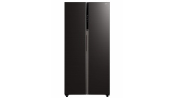 Midea Refrigerator | MDRS619FIE28 | Energy efficiency class E | Free standing | Side by side | Height 177.5 cm | No Frost system | Fridge net capacity 271 L | Freezer net capacity 189 L | Display | 41 dB | Black