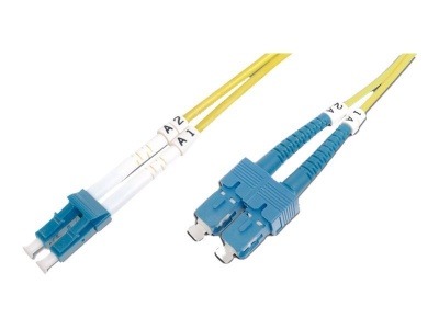 Digitus | Patch Cord | DK-2932-01 | Cable diameter 3 mm; Cable type: I-VH 2E9/125µ; Fiber diameter: 09/125µ; Connector 1/2: LC/SM
