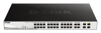 D-Link | Switch | DGS-1210-28MP | Web Management | Rack mountable | Gigabit Ethernet (copper) ports quantity 24 | SFP ports quantity 4 | PoE/Poe+ ports quantity 24 | Power supply type External | Lifetime month(s)