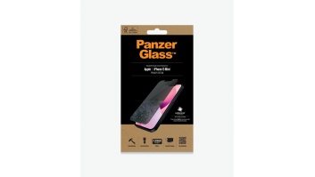 PanzerGlass | Apple | iPhone 13 Mini | Tempered glass | Black | Crystal clear; Resistant to scratches and bacteria; Shock absorbing; Easy to install | Privacy Screen Protector