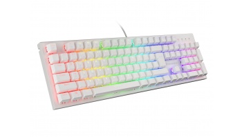 Genesis | THOR 303 | White | Gaming keyboard | Wired | RGB LED light | US | 1.8 m | Brown Switch