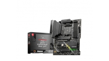 MSI | MAG B550 TOMAHAWK MAX WIFI | Processor family AMD | Processor socket AM4 | DDR4 DIMM | Memory slots 4 | Supported hard disk drive interfaces 	SATA, M.2 | Number of SATA connectors 6 | Chipset AMD B550 | ATX