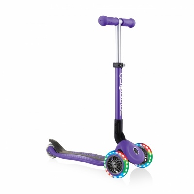 Globber | Junior Scooter | Purple | Scooter Junior Foldable Fantasy Lights | 437-103