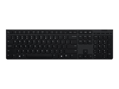 Lenovo | Professional Wireless Rechargeable Keyboard | Keyboard | Wireless | Estonian | Grey | Scissors switch keys