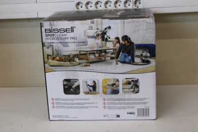 SALE OUT. Bissell | Portable Carpet and Upholstery Cleaner | SpotClean HydroSteam Pro | Corded operating | Washing function | 1000 W | - V | Black | UNPACKED, USED, SCRATCHED | Bissell | Portable Carpet and Upholstery Cleaner | SpotClean HydroSteam Pro | 
