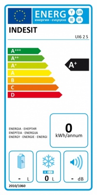 INDESIT | Freezer | UI6 2 S | Energy efficiency class E | Upright | Free standing | Height 167 cm | Total net capacity 245 L | Silver