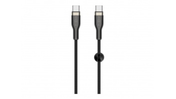 Fixed | Braided Cable USB-C/USB-C, 2m, 100W | FIXDB-CC2-BK