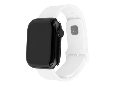 Fixed | Sporty Strap Set for Apple Watch 42/44/45 mm | 170-235 mm | White | Silicone