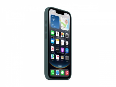 Apple iPhone 16e Silicone Case – Lake Green | Apple