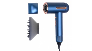 Adler Hair Dryer | AD 2271 SUPERSPEED | 1500 W | Number of temperature settings 6 | Ionic function | Diffuser nozzle | Blue