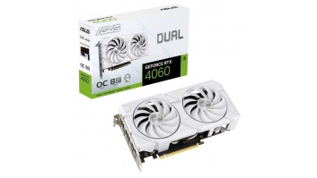 Graphics Card|ASUS|NVIDIA GeForce RTX 4060|8 GB|GDDR6|128 bit|PCIE 4.0 16x|Dual Slot Fansink|1xHDMI|3xDisplayPort|DUAL-RTX4060-O8G-EVO-WHT