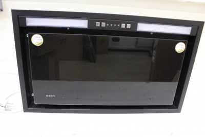 SALE OUT.  | Novy | Hood | Crystal 26052 | Canopy | Energy efficiency class B | Width 60 cm | 600  m³/h | Push buttons | LED | Black | DAMAGED PACKAGING, REFURBISHED