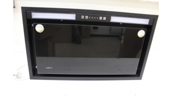 SALE OUT. | Novy | Hood | Crystal 26052 | Canopy | Energy efficiency class B | Width 60 cm | 600 m³/h | Push buttons | LED | Black | DAMAGED PACKAGING, REFURBISHED