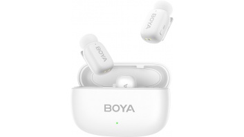 Boya | Mini-13 Ultracompact 2.4GHz Wireless Microphone System with lightning+USB-C | White