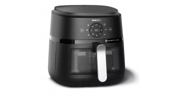 Akcija! Philips karstā gaisa katls, 1700W, 6.2L, melns