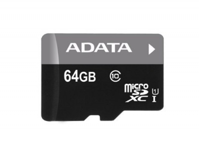 ADATA | Premier UHS-I | 64 GB | MicroSDXC | Flash memory class 10 | SD adapter
