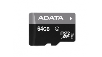 ADATA | Premier UHS-I | 64 GB | MicroSDXC | Flash memory class 10 | SD adapter